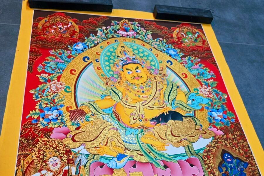 Yellow Dzambhala — Prosperity, Stability, and Good Fortune